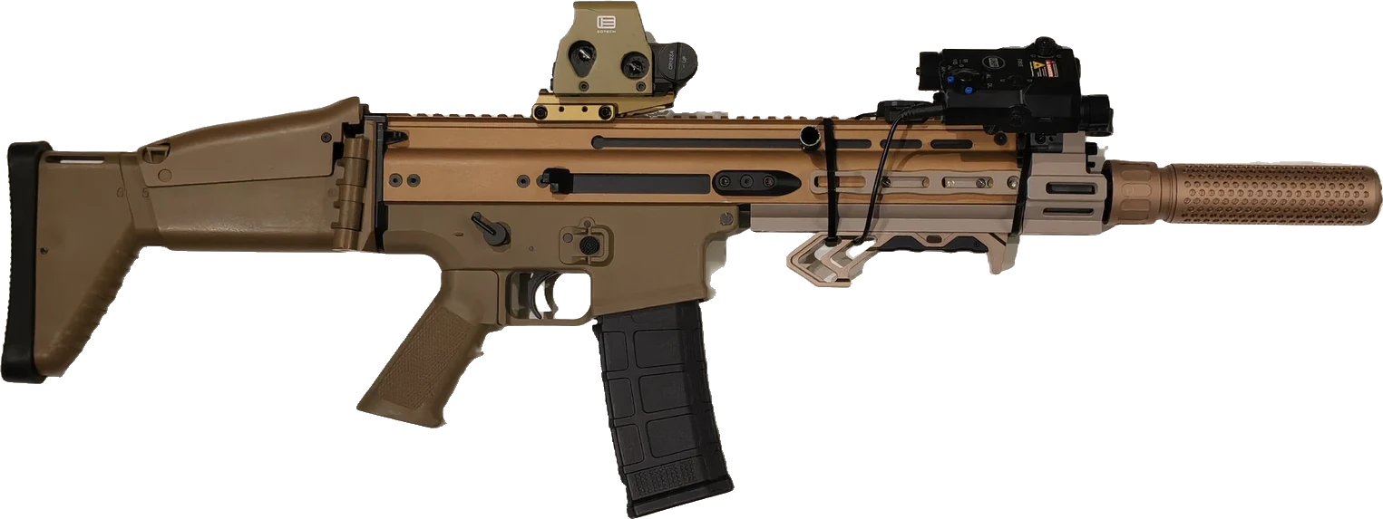 Основное оружие сборки — SCAR L CYMA X CYBERGUN