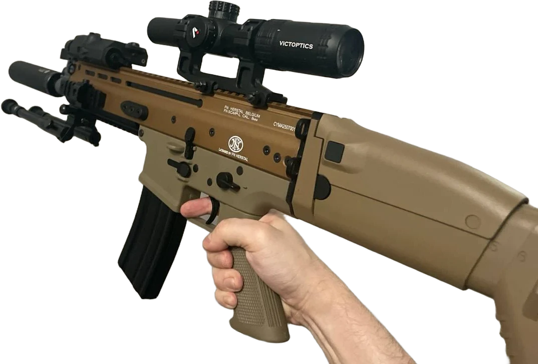 Основное оружие сборки — SCAR-L ОТ CYMA