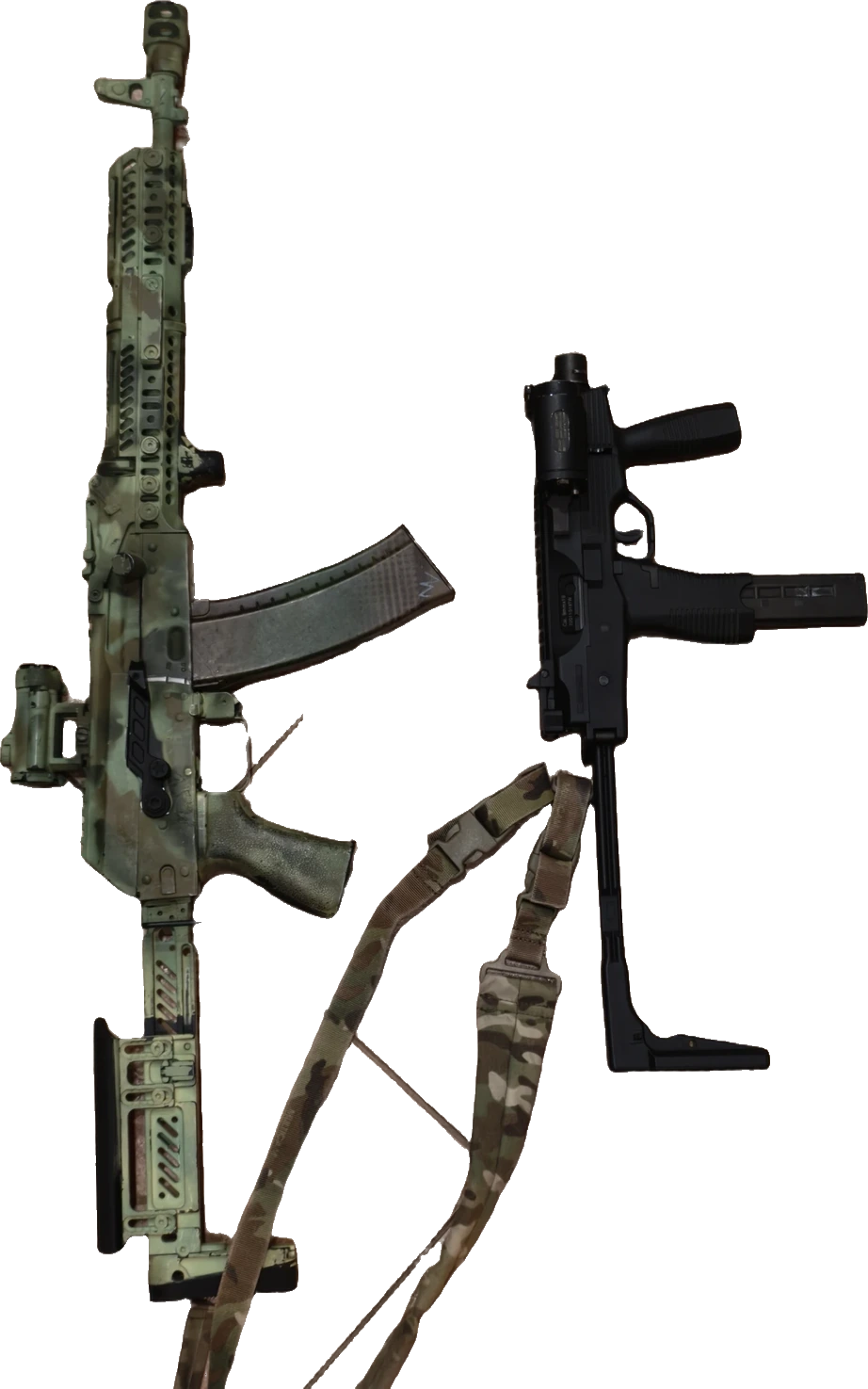 Основное оружие сборки — АК74 ЗЕНИТКА, MP9