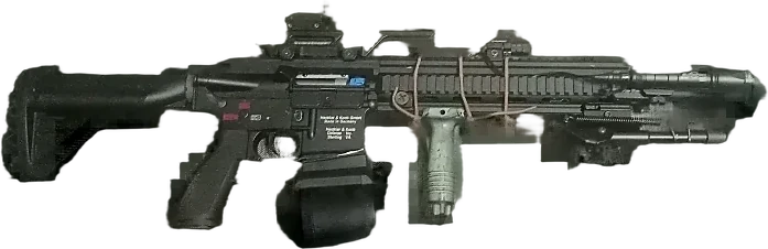 Основное оружие сборки — East Crane H&K M27 IAR с авторским выдернутым затвором 26к