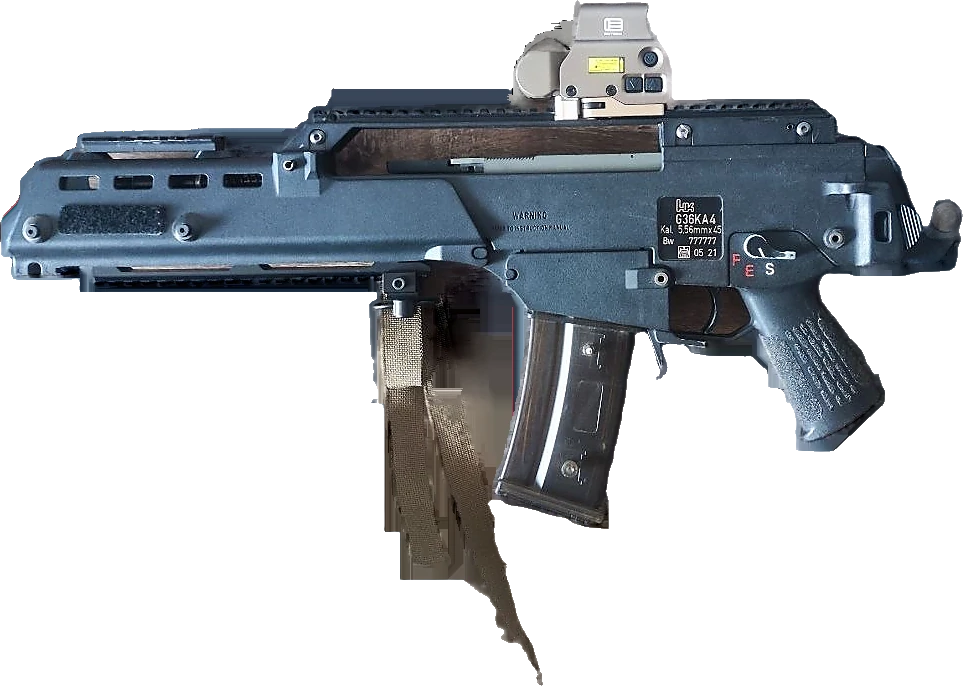 Основное оружие сборки — H&K G36KA4