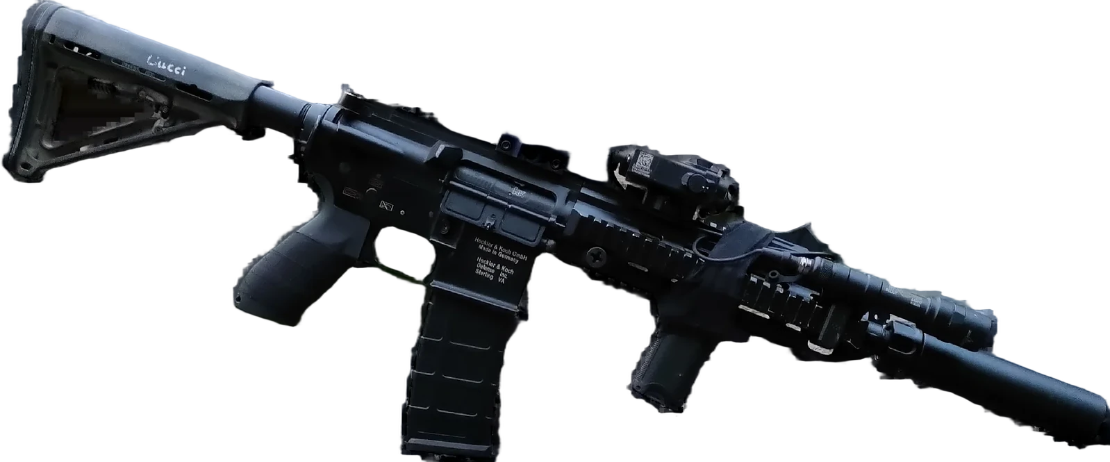 Основное оружие сборки — HK416 East Crane