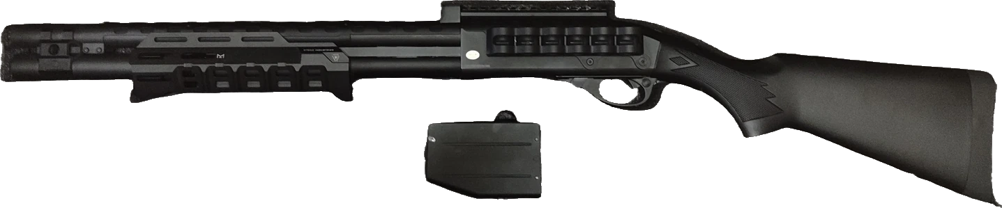 Основное оружие сборки — EMG X STRIKE INDUSTRIES M870 GAS POWERED PUMP ACTION SHOTGUN